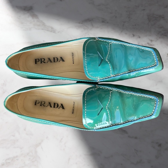 Prada Calzature Donna Patent Loafers in Voyage Color - Picture 2 of 13